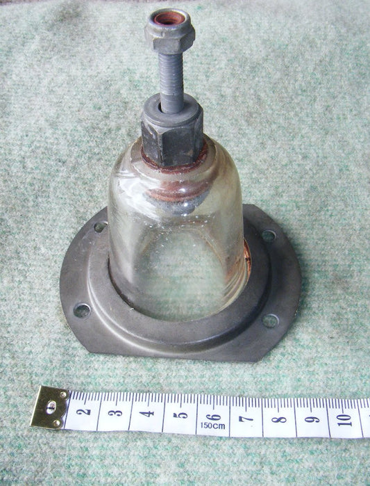 PHOENIX HEAT RESISTING BRITISH MADE AIR MINISTRY  GLASS ANTENNA BELL & MOUNTING BASE FOR AIRCRAFT FUSELAGE - MULLARD MAGIC - 1