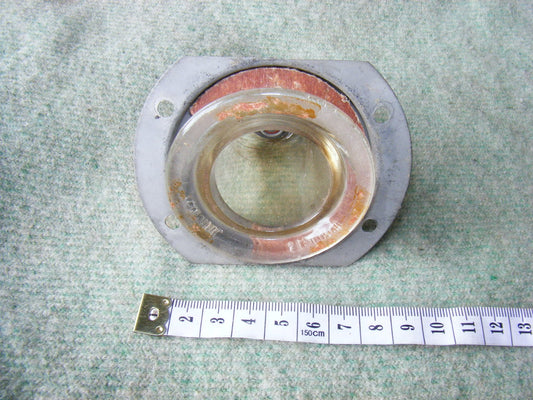 PHOENIX HEAT RESISTING BRITISH MADE AIR MINISTRY  GLASS ANTENNA BELL & MOUNTING BASE FOR AIRCRAFT FUSELAGE - MULLARD MAGIC - 2