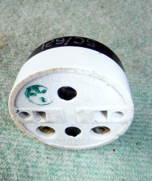 AIR MINISTRY RAF BAKELITE & PORCELAIN MAGNETO SWITCH 5C 621 - MULLARD MAGIC - 2