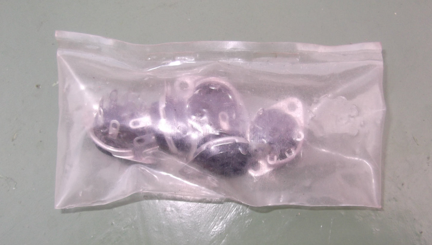 SEALED PACKET OF 5X B7G VALVE BASES NOS