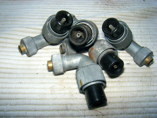 Plug, W Type, Rt Angle 4 Pin, 10H/856, RAF, MOD, Vintage Aircraft Spare Part, NOS - MULLARD MAGIC - 1