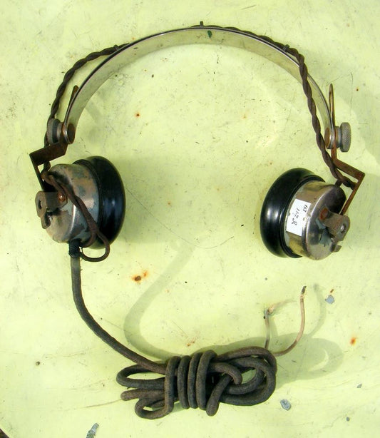 ADMIRALTY, VINTAGE RN, NAVY, HEADPHONES, 50 OHM, WORKING