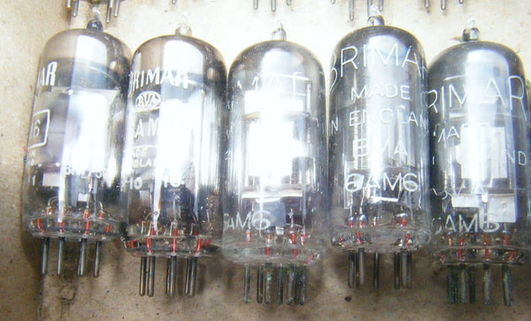 6AM6 WHITE PRINT BRIMAR  CV850, CV4014, EF91, 6AM6, 6F12 ,8D3, Z77, 5A/160K M8083 IDEAL FOR LITTLE DOT MKIII AMPLIFIER RACAL RA17 B40, EDDYSTONE 730/4, TR2002, 1OD/17997,  R1948, AN/APR-4