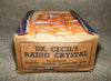 DR CECIL'S RADIO CRYSTAL BOXED GALENA DETECTOR FOR CRYSTAL SETS 1940S