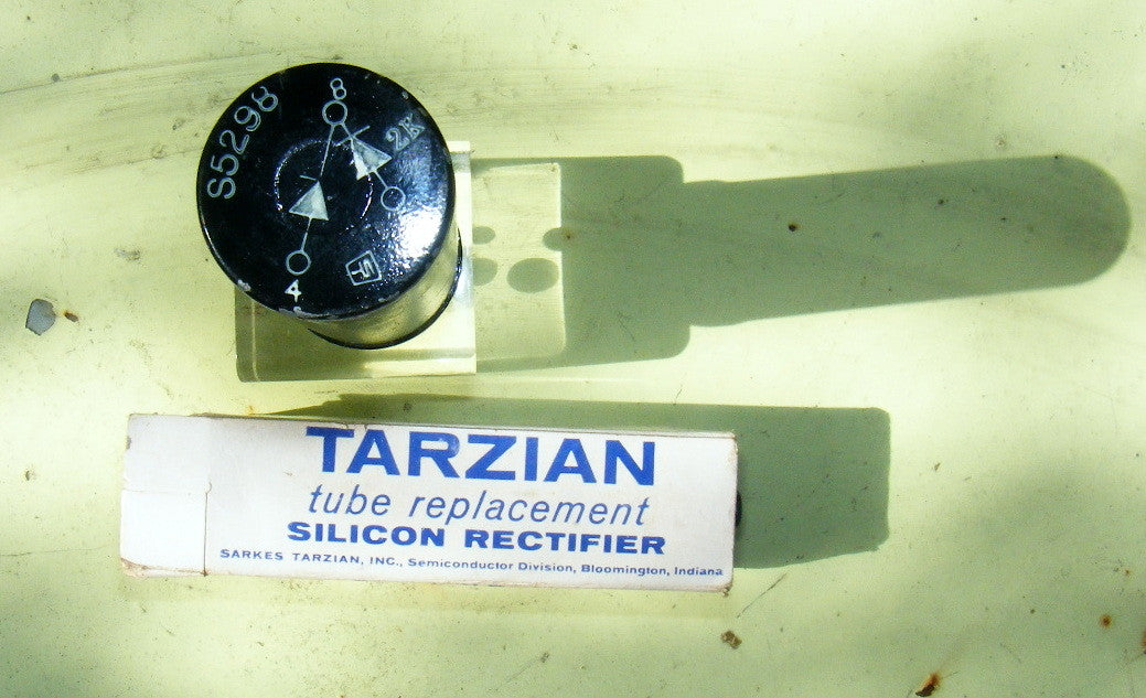 SARKES TARZIAN, S5298, OCTAL BASED SILICON RECTIFIER REPLACEMENT, GZ34, GZ32, 5U4G, 5Y4GY, RECTIFIERS
