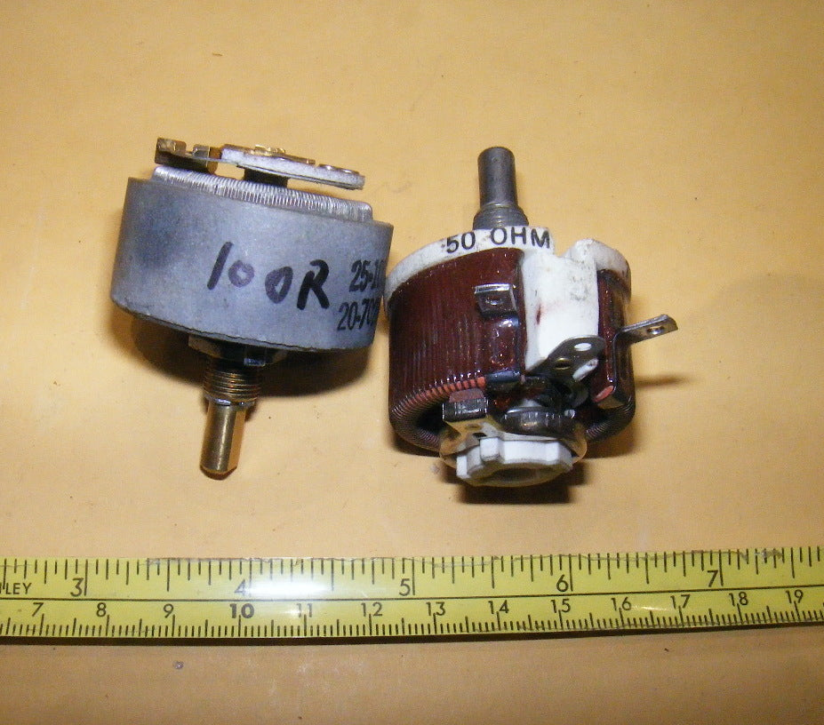 CLAROSTAT WIRE WOUND POTENTIOMETER 50 OHM 100 OHM