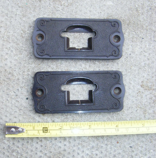 Bakelite, oblong dial escutcheons, EDGE drum tuning, 1931 x2