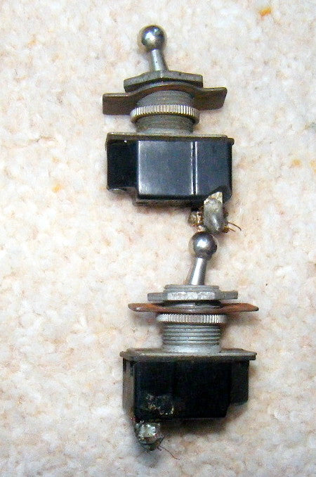 SPST C&H, Oak,  Ball Dolly Switch, 1 amp @ 250V, 3 amp @ 125v