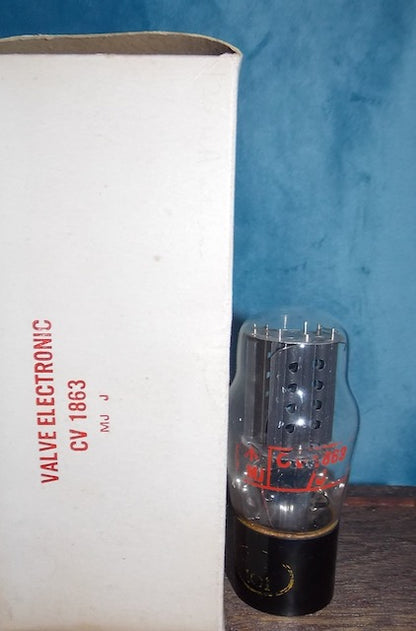 CV1863, MIL SPEC 5Z4G, STC, RADAR ELECTRONIC EQUIPMENT, ORANGE BASE  PRINT, RED ENVELOPE CARTOUCHE, SEPTEMBER 1956 MANUFACTURE, NOS