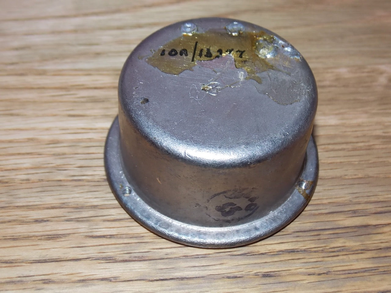 AIR MINISTRY, METER SHIELD, PLATED COPPER/NON FERROUS, 61mm OD, 56mm ID, 10A/13977