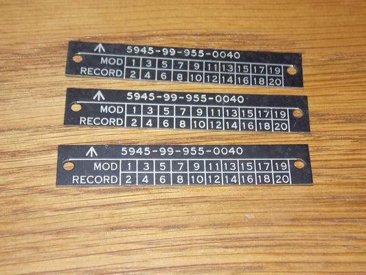 3x, MOD MODIFICATION PLATES, 5945 99 955 0040