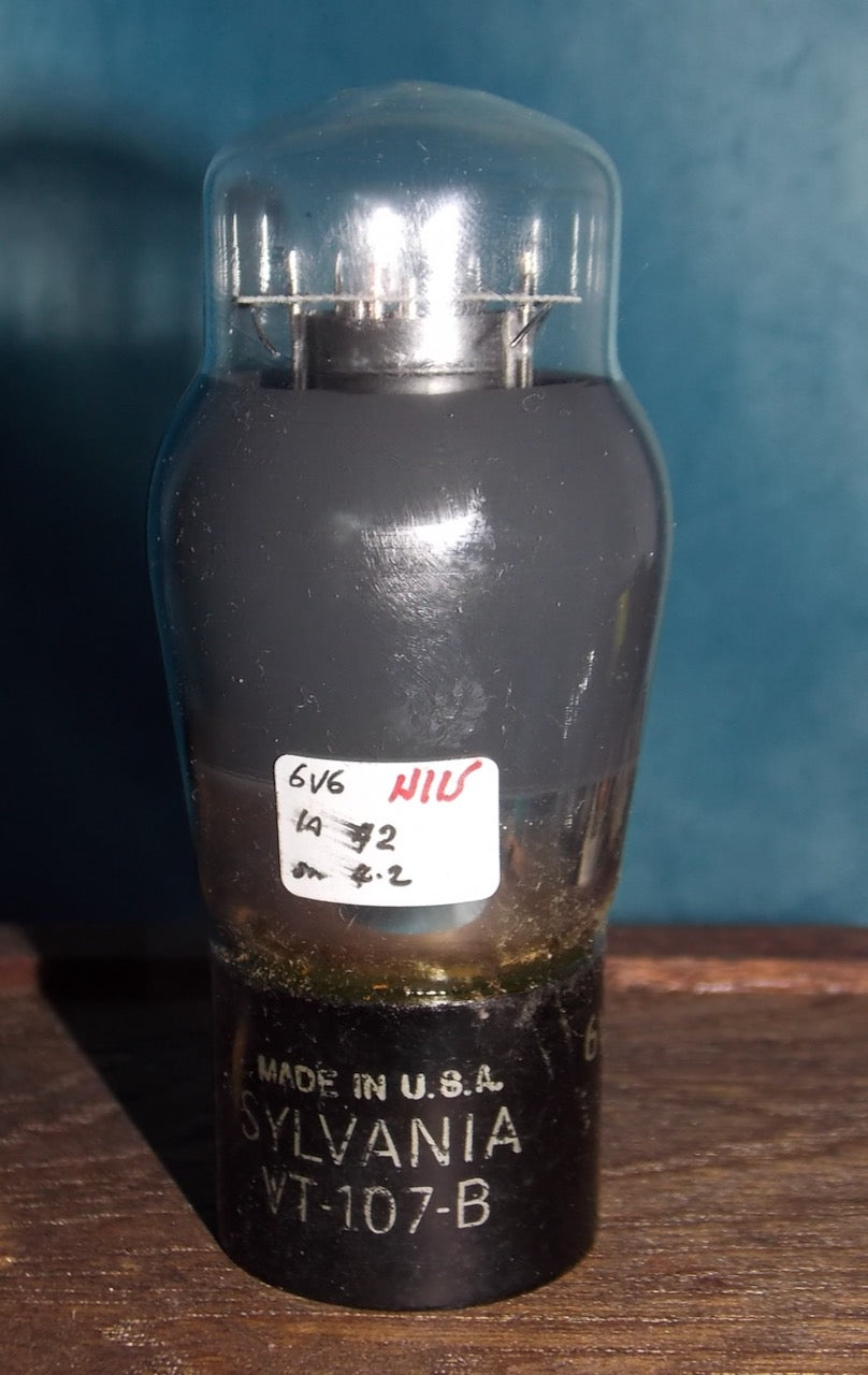 6V6G, SYLVANIA, MILITARY, VT-107B , 2G DATE CODE