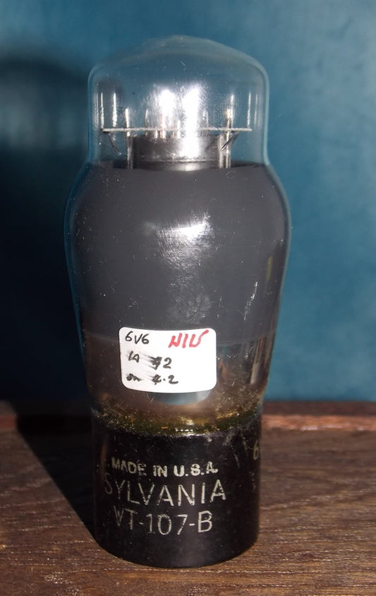 6V6G, SYLVANIA, MILITARY, VT-107B , 2G DATE CODE
