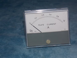 SIFAM, 22A,   MOVING COIL METER, SCALED 0-1A,, PLATE CURRENT