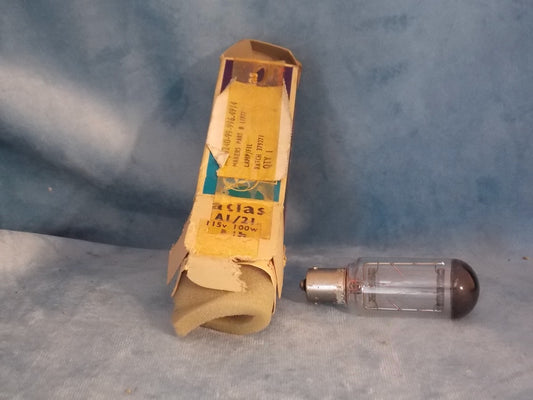 Atlas, Projector bulb, lamp, A1/2,1 115V 100W ,SCC, B15s ,NEW, NOS,