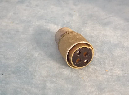 W PLUG, PLESSEY CIRCULAR,  CABLE MOUNT, 2  PIN, FEMALE, AIR MINIISTRY, GEE, 10H/4043