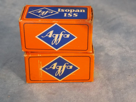 AGFA, ISOPAN, ISS, 21 DIN, 135-36, BOXED FILM, EXPIRED FEB 1970