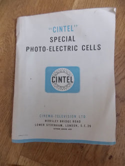 CINTEL, SPECIAL PHOTO-ELECTRIC CELLS, DATABOOK