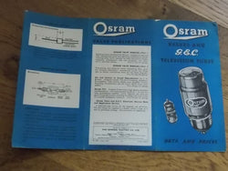 OSRAM VALVES & GEC TV TUBES, 1954