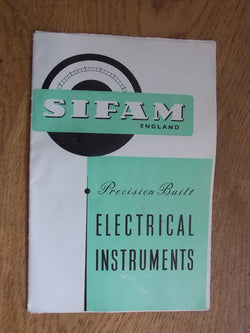 SIFAM, PRECISION INSTRUMENTS, CATALOGUE PAMPHLET