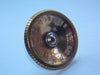 GOLD, RCA VICTOR , TELEVISION, PHONOGRAPH KNOB,  47 mm DIA, SCALED 5.5 - 16