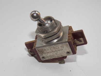 BULGIN ,S327, DPST, BALL DOLLY,  NON LATCHING SWITCH  NOS