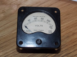 Weir, Moving Coil Meter, 0-250V DC, Admiralty, dated 1944, 55mm x 55mm Square Meter