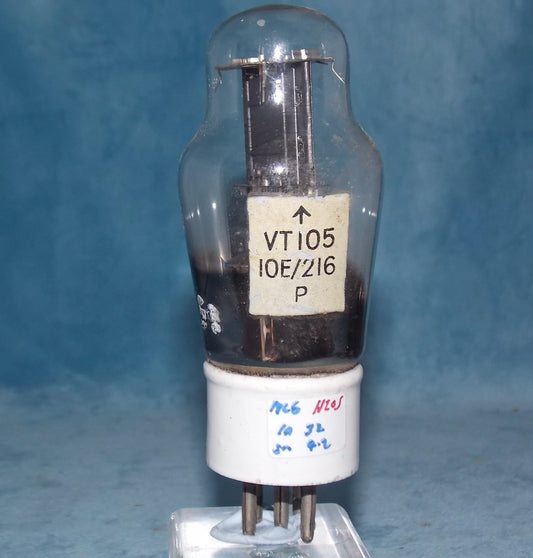 OSRAM,VT105, MIL SPEC, ML6, CERAMIC BASED TRIODE, 10E/216,  GEC SHAW PRE 46 MANUFACTURE, LARGE DECAL AS USED IN RAF T1154,  PX4 PX25 VALVE AMPLIFIERS