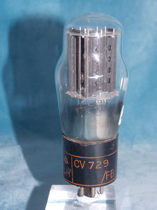 CV729, MIL SPEC,  5V4G, BRIMAR, BRIMSDOWN, AUGUST 1951 PRODUCTION,  ORANGE BASE PRINTASE,