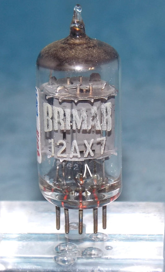 12AX7,  Brimar, 15mm electrode cage, Manufactured  September 1967,  ECC83