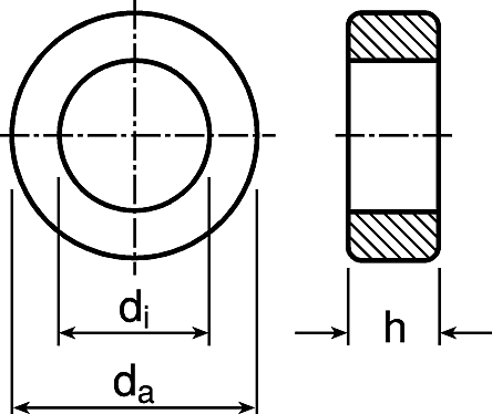 Ferrite Ring Toroid Core, For: General Electronics, 35.5 (Dia.) x 4mm