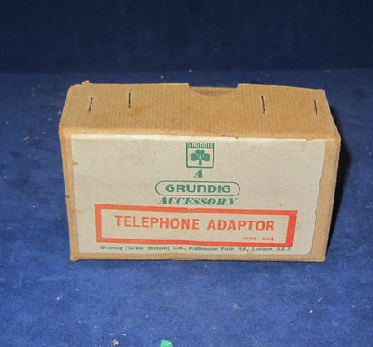 GRUNDIG, TELEPHONE ADAPTOR, SPY ACCESSORY, AS NEW, BOXED FROM 1961