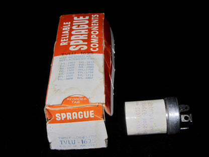 SPRAGUE, 8-20uF 475V, wkg, ELECTROLYTIC, RADIAL CAPACITOR, TVLU-1625