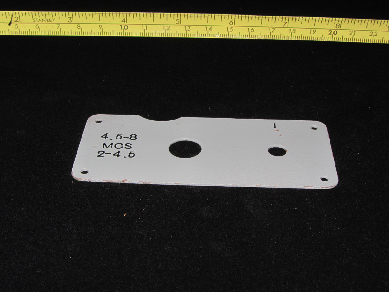 19 SET, WS19 2-4.5, 4-5.8MC/s SWITCH PLATE NOS