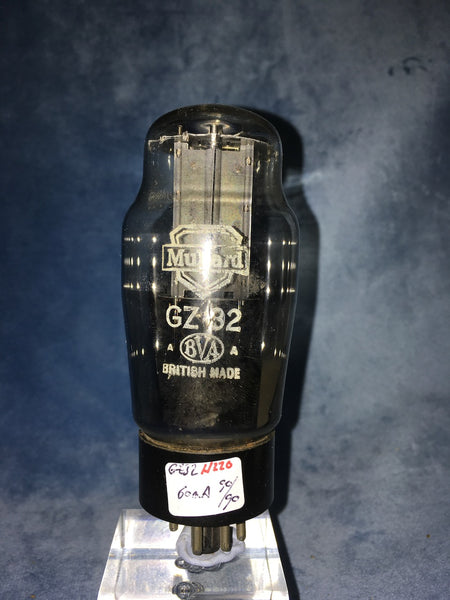 GZ32,  MULLARD, BLACK BASE, FACTORY CODE, 1358 G3, FLEETWOOD, JANUARY 1955 MANUFACTURE