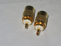 PL 259, Connector Plug, for RG58, Gold Plated