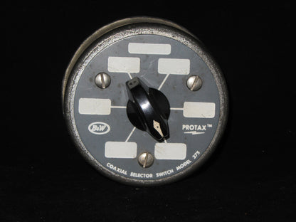 B&W, PROTAX, VINTAGE, 5 WAY, COAXIAL ANTENNA SWITCH