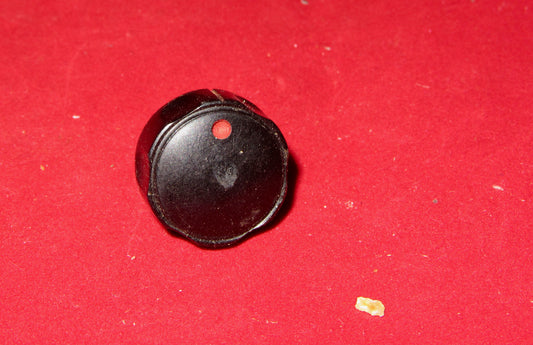 EDDYSTONE , KNOB, BLACK BAKELITE, CAT NO 593, 5148P, 3/4 ins DIA,