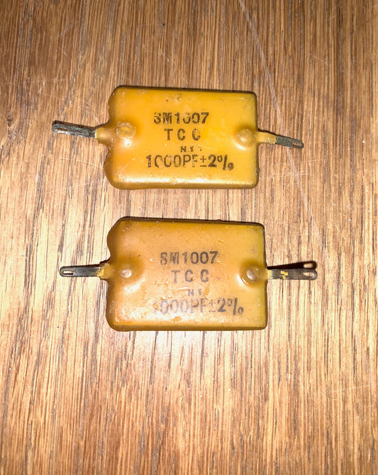 TCC, AIR MINISTRY, WAX CAPACITOR, 1000pF