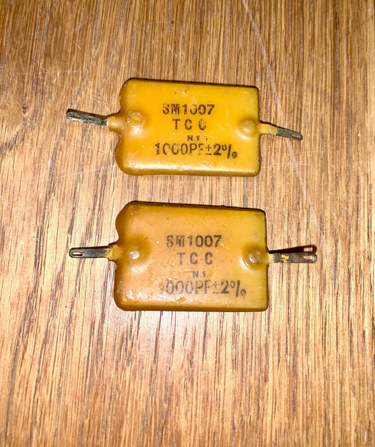 TCC, AIR MINISTRY, WAX CAPACITOR, 1000pF