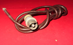 COAXIAL PLUG, ON SHOELDED LEAD, FOR MARCONI TEST EQUI[PMENT., SIG GEN, TF144G
