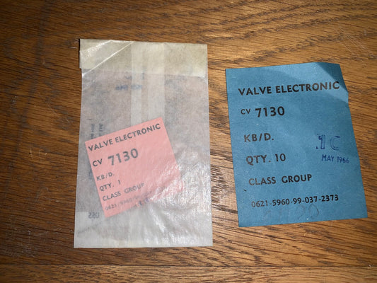 Mullard, CV7130, Mil Spec, OA91, Germanium Signal Diode, Mitcham, 1966 manufacture