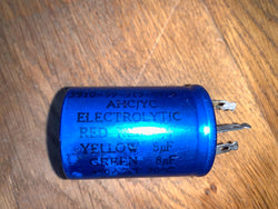 HUNTS/ERIE 8+8+8uF 450V, RADIAL ELECTROLYTIC CAPACITOR, REFORMED