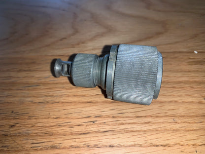 W PLUG, 4 PIN FEMALE, 10H/2543, W218, RT ANGLE PLUG, CABLE MOUNT, FOR GEE REBECCA ASV EARLY RADAR & WW2 RAF AIRBORNE EQUIPMENT