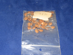 Large bag of 3.3pF, disc ceramic capacitors