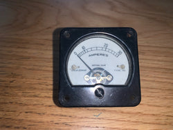 Moving Coil Meter, Ammeter, Square,  Approx 55 x 55 x 40mm, Model 140, 0-30A 5 DC