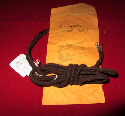 JACKPINE RADIO, HORN SPEAKER CORD SET, NOS
