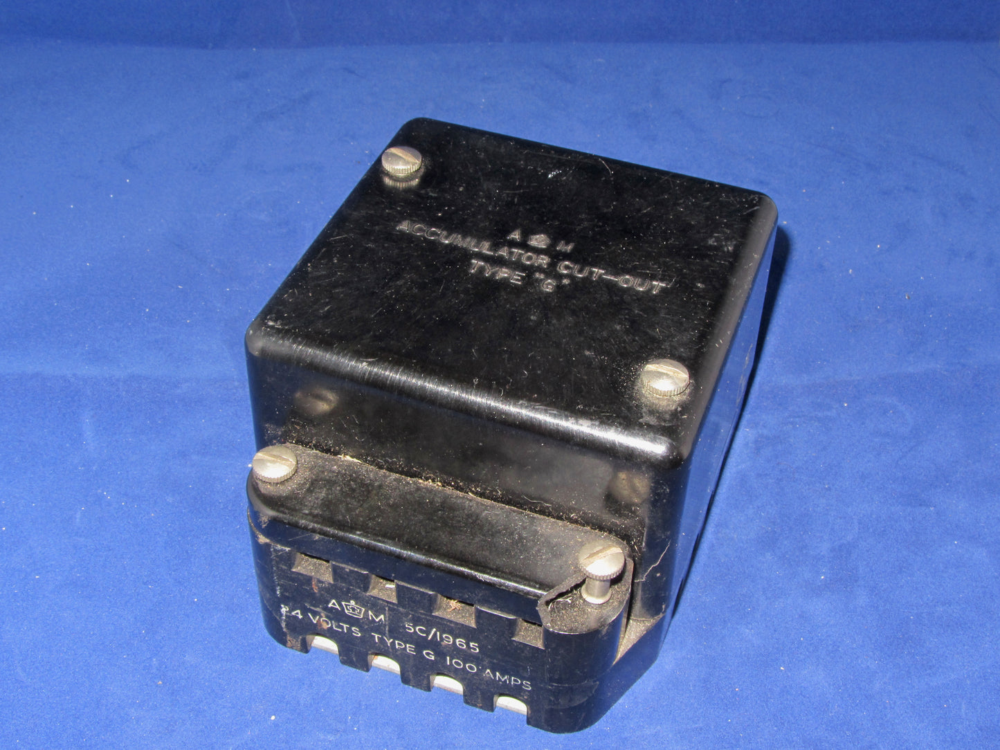 ACCUMULATOR CUTOUT, TYPE G, 24V @ 100A, AIR MINISTRY,   5C/1965