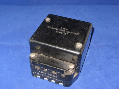 ACCUMULATOR CUTOUT, TYPE G, 24V @ 100A, AIR MINISTRY,   5C/1965