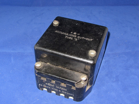 ACCUMULATOR CUTOUT, TYPE G, 24V @ 100A, AIR MINISTRY,   5C/1965